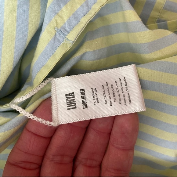 Lunya Airy Cotton Dolman Short sleeve shorts set size large - Picture 14 of 15